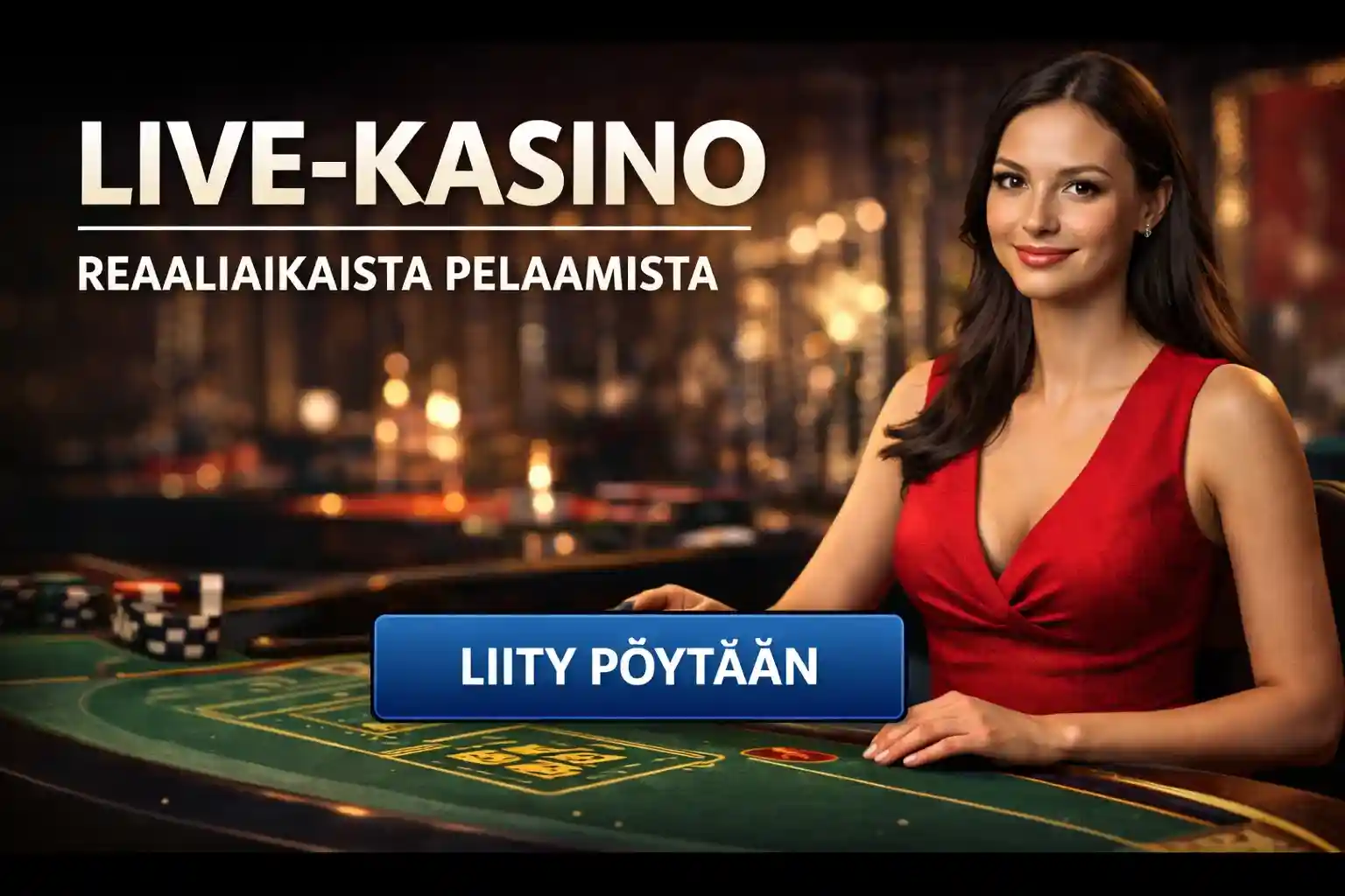Live kasino jakaja reaaliaikainen pelaaminen ruletti ja korttipelit